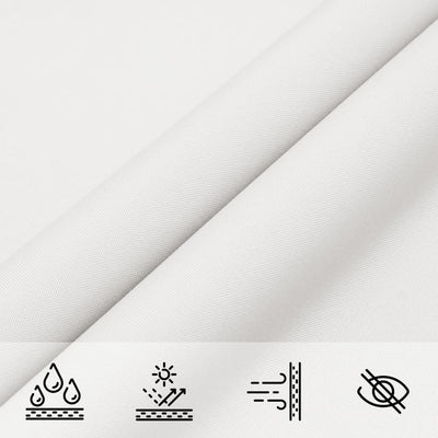 Voile De Parasol Tissu Oxford Triangulaire 4X4X5,8 M Blanc