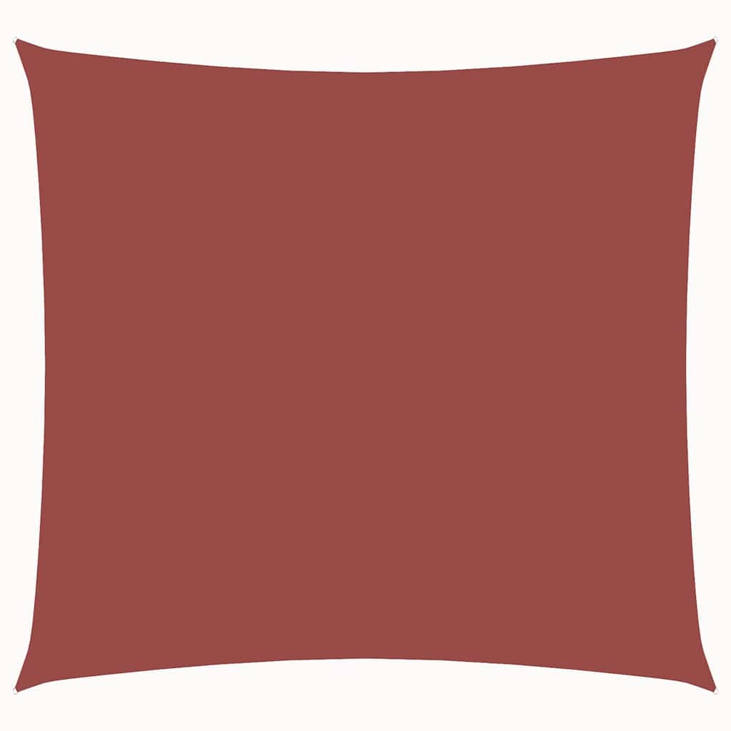 Voile De Parasol Tissu Oxford Carré Terre Cuite Couleur Terre Cuite