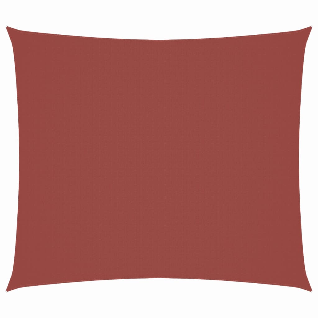 Voile De Parasol Tissu Oxford Rectangulaire 2X2,5 M Terre Cuite Couleur Terre Cuite
