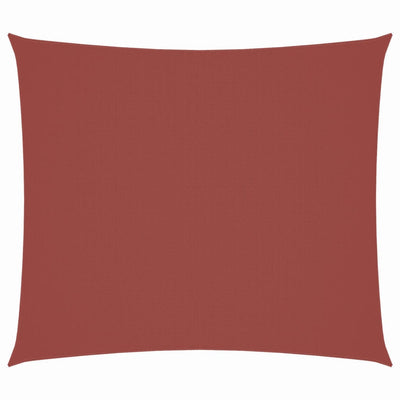Voile De Parasol Tissu Oxford Rectangulaire 2X2,5 M Terre Cuite Couleur Terre Cuite