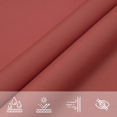 Voile De Parasol Tissu Oxford Triangulaire 4X4X5,8M Terre Cuite Couleur Terre Cuite