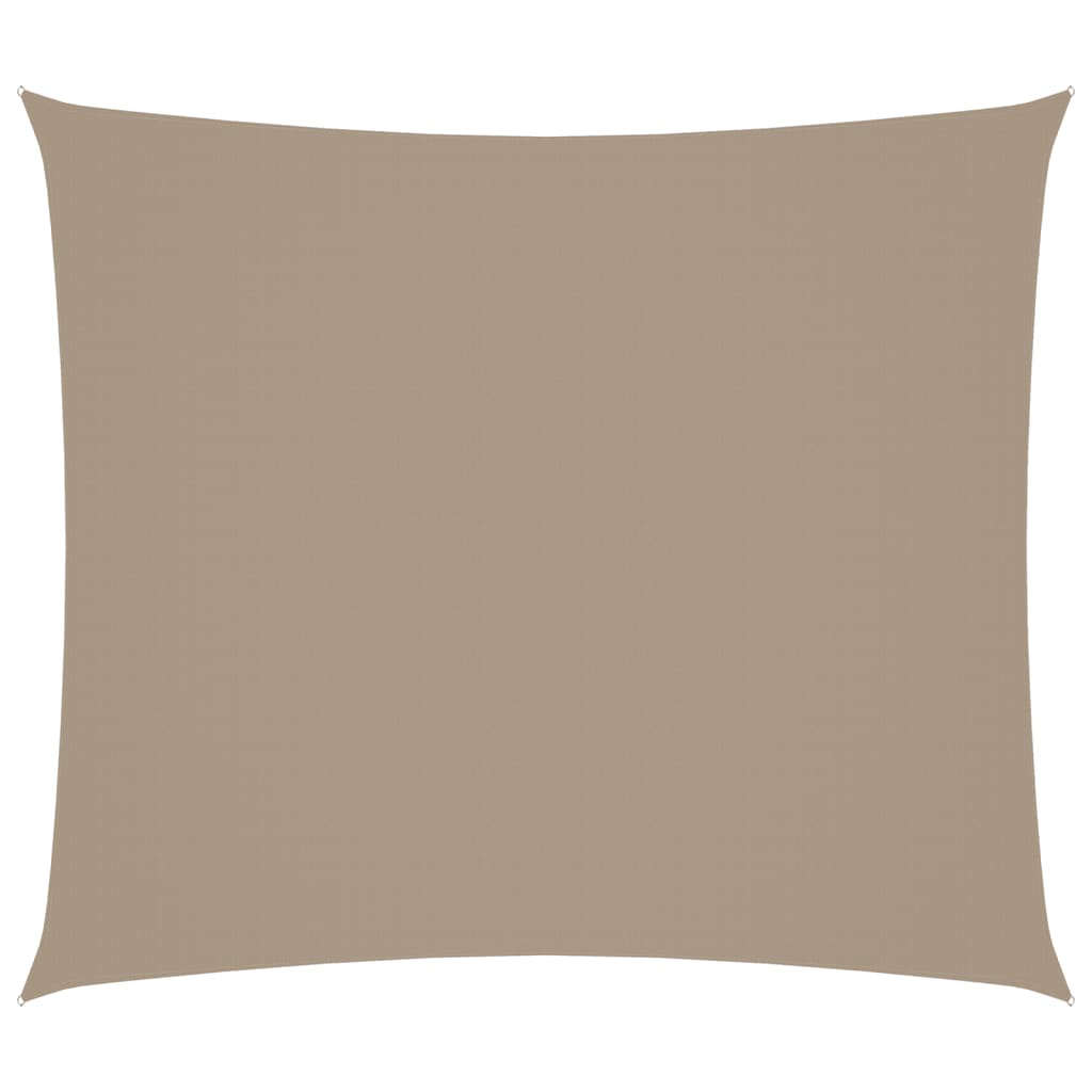 Voile De Parasol Tissu Oxford Rectangulaire 2X2,5 M Taupe