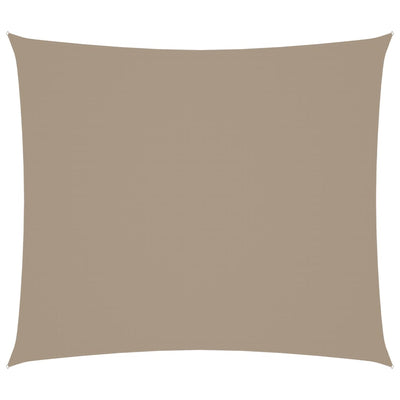 Voile De Parasol Tissu Oxford Rectangulaire 2X2,5 M Taupe
