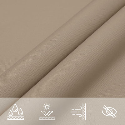 Voile De Parasol Tissu Oxford Rectangulaire 2X2,5 M Taupe