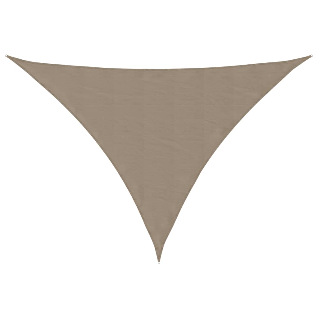Voile De Parasol Tissu Oxford Triangulaire 4X4X5,8 M Taupe