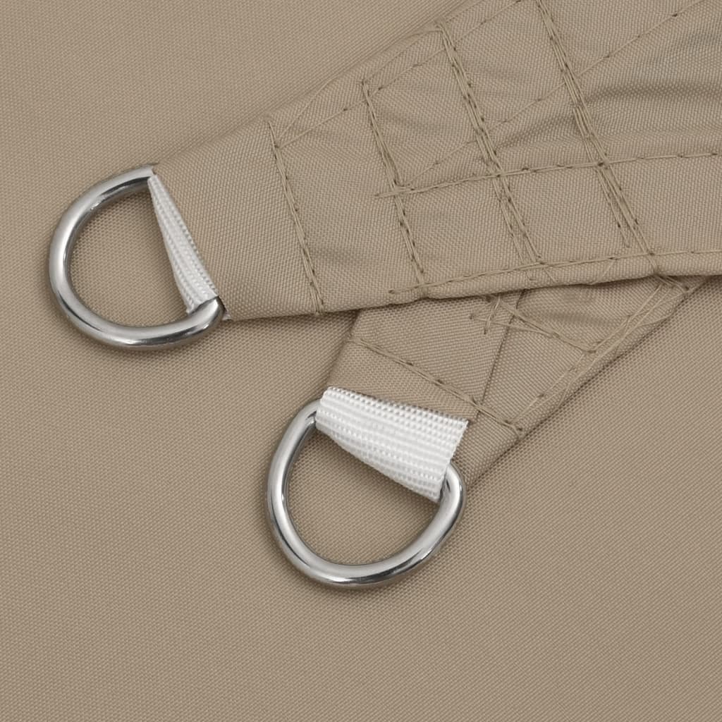 Voile De Parasol Tissu Oxford Triangulaire 4X4X5,8 M Taupe