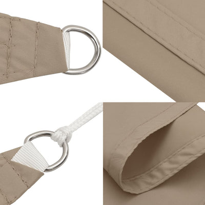 Voile De Parasol Tissu Oxford Triangulaire 4X4X5,8 M Taupe