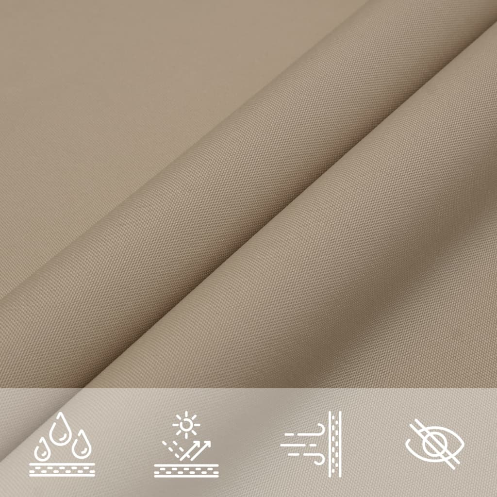 Voile De Parasol Tissu Oxford Triangulaire 4X4X5,8 M Taupe