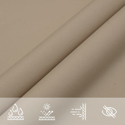 Voile De Parasol Tissu Oxford Triangulaire 4X4X5,8 M Taupe