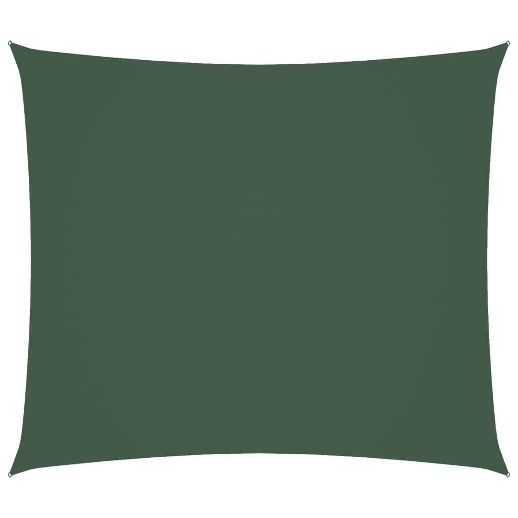 Voile De Parasol Tissu Oxford Rectangulaire 2X2,5 M Vert Foncé