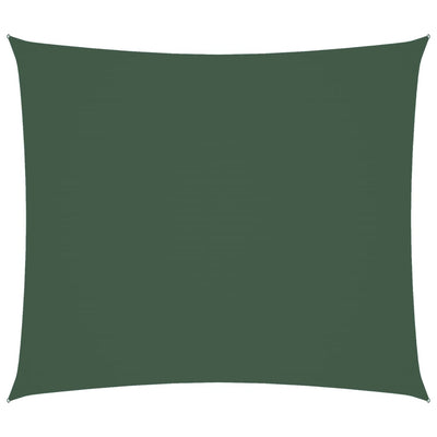 Voile De Parasol Tissu Oxford Rectangulaire 2X2,5 M Vert Foncé