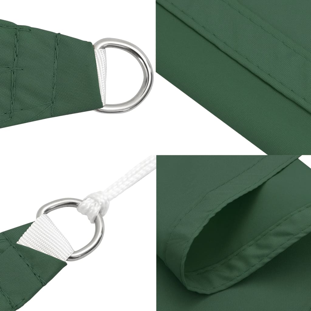 Voile De Parasol Tissu Oxford Rectangulaire 2X2,5 M Vert Foncé