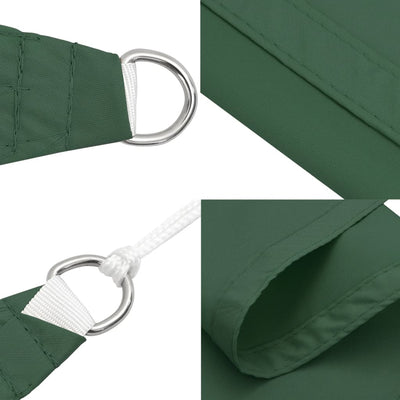 Voile De Parasol Tissu Oxford Rectangulaire 2X2,5 M Vert Foncé