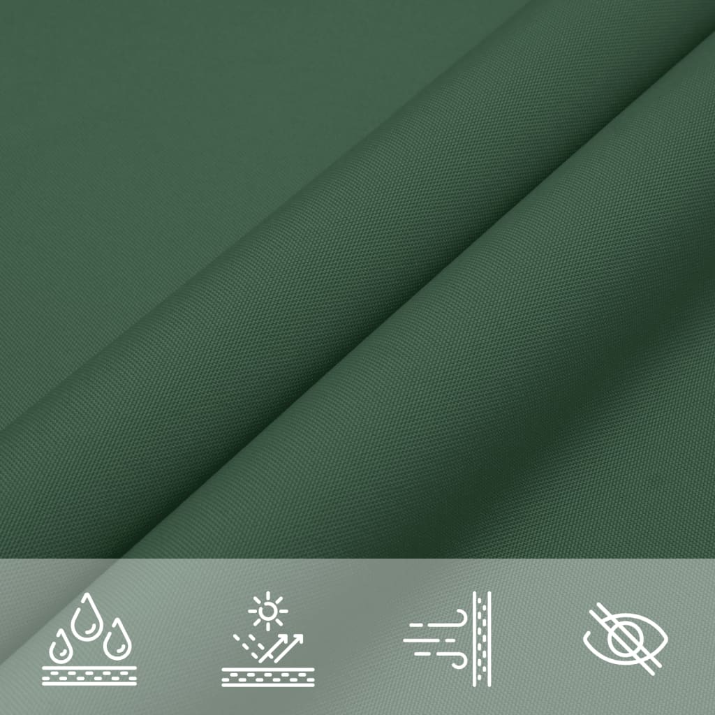 Voile De Parasol Tissu Oxford Rectangulaire 2X2,5 M Vert Foncé
