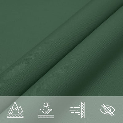 Voile De Parasol Tissu Oxford Rectangulaire 2X2,5 M Vert Foncé
