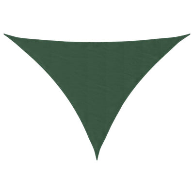 Voile Parasol Tissu Oxford Triangulaire 4X4X5,8 M Vert Foncé
