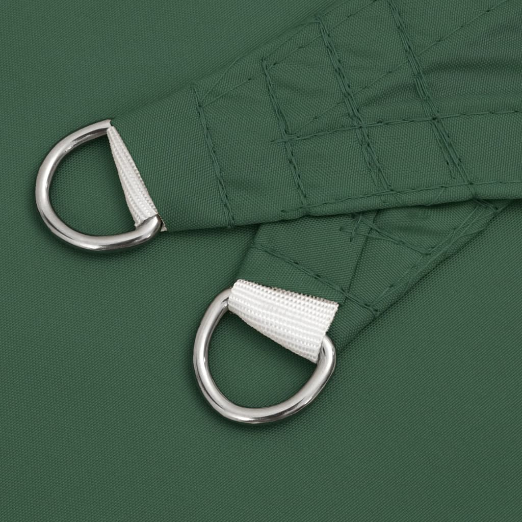 Voile Parasol Tissu Oxford Triangulaire 4X4X5,8 M Vert Foncé