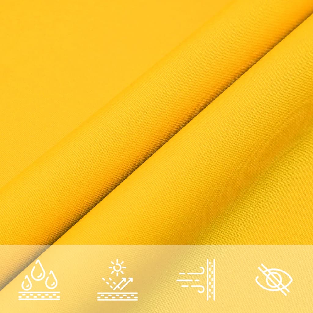 Voile De Parasol Tissu Oxford Rectangulaire 2X2,5 M Jaune
