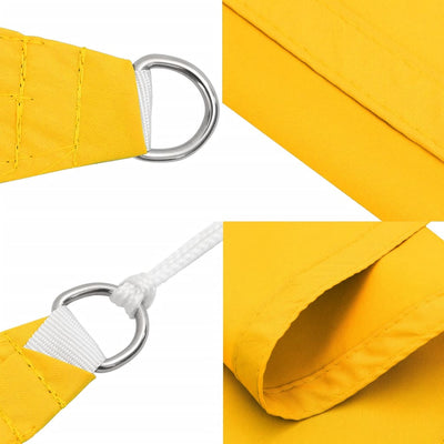 Voile De Parasol Tissu Oxford Triangulaire 4X4X5,8 M Jaune