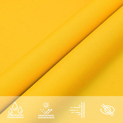Voile De Parasol Tissu Oxford Triangulaire 4X4X5,8 M Jaune