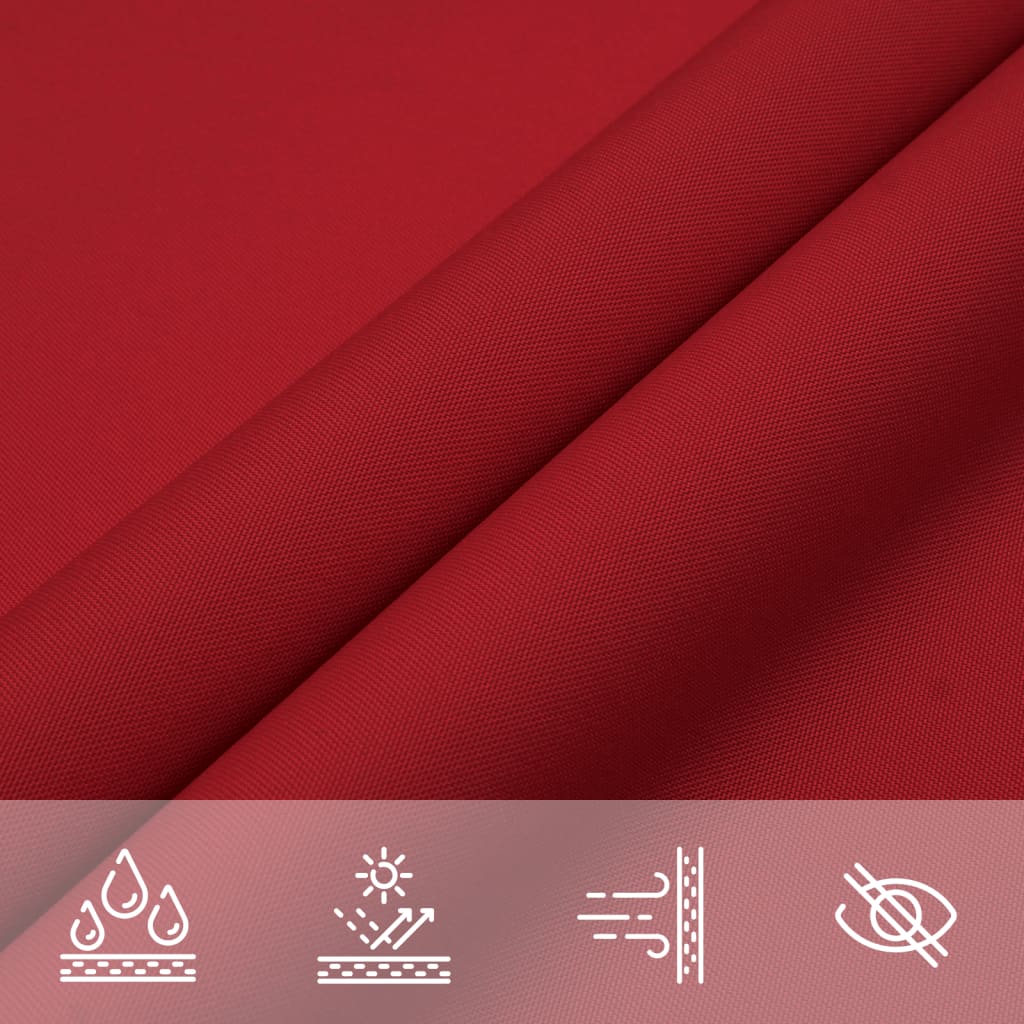 Voile De Parasol Tissu Oxford Carré Rouge