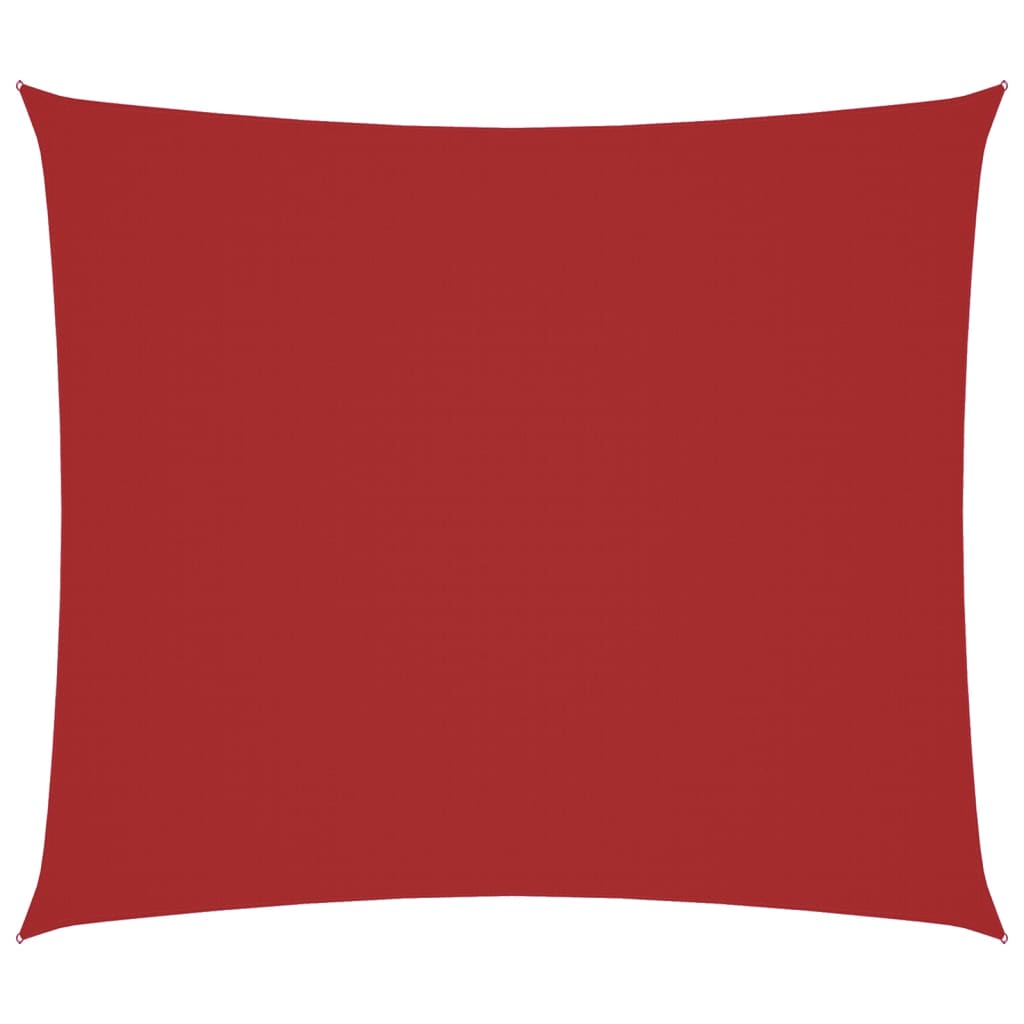 Voile De Parasol Tissu Oxford Rectangulaire 2X2,5 M Rouge