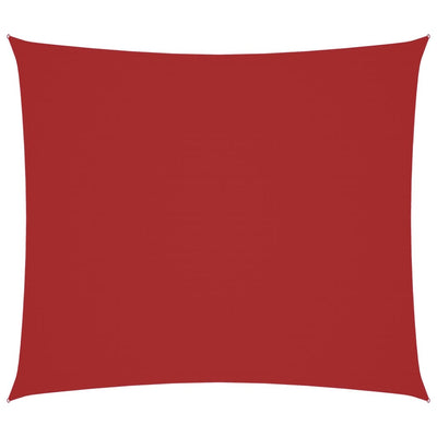 Voile De Parasol Tissu Oxford Rectangulaire 2X2,5 M Rouge