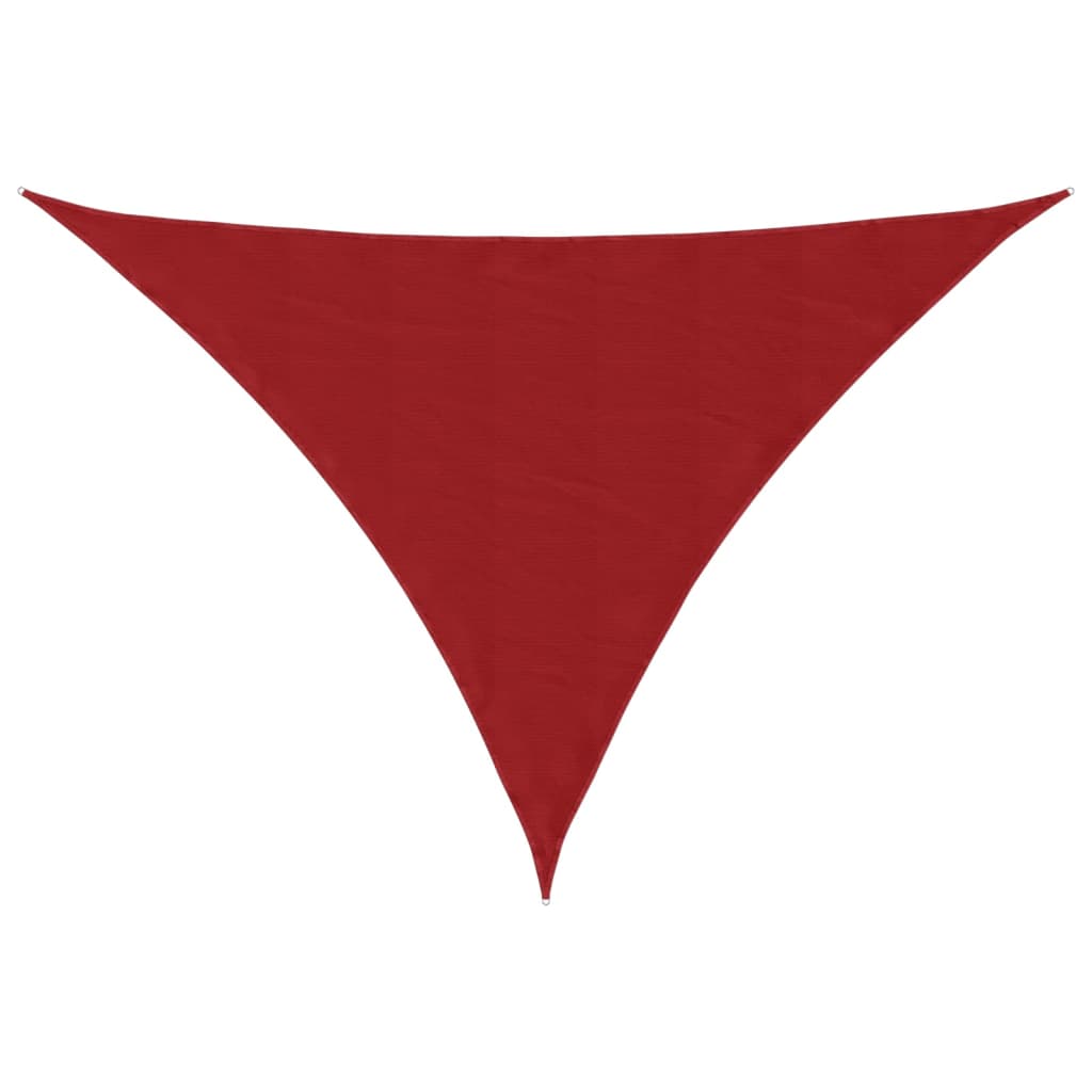 Voile De Parasol Tissu Oxford Triangulaire 4X4X5,8 M Rouge