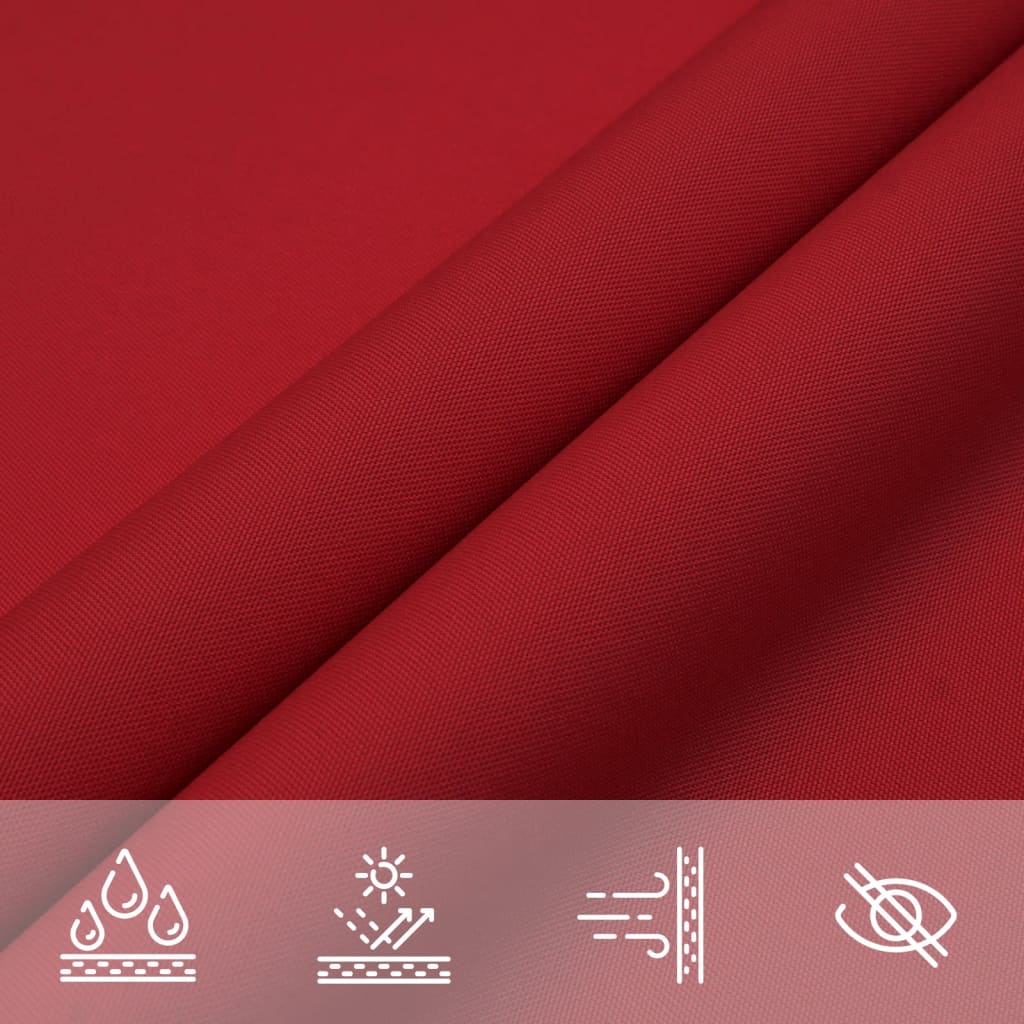 Voile De Parasol Tissu Oxford Triangulaire 4X4X5,8 M Rouge