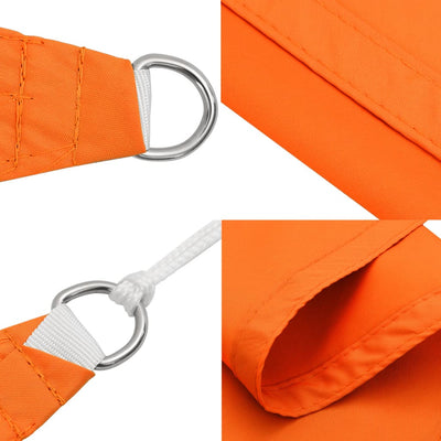 Voile De Parasol Tissu Oxford Triangulaire 4X4X5,8 M Orange