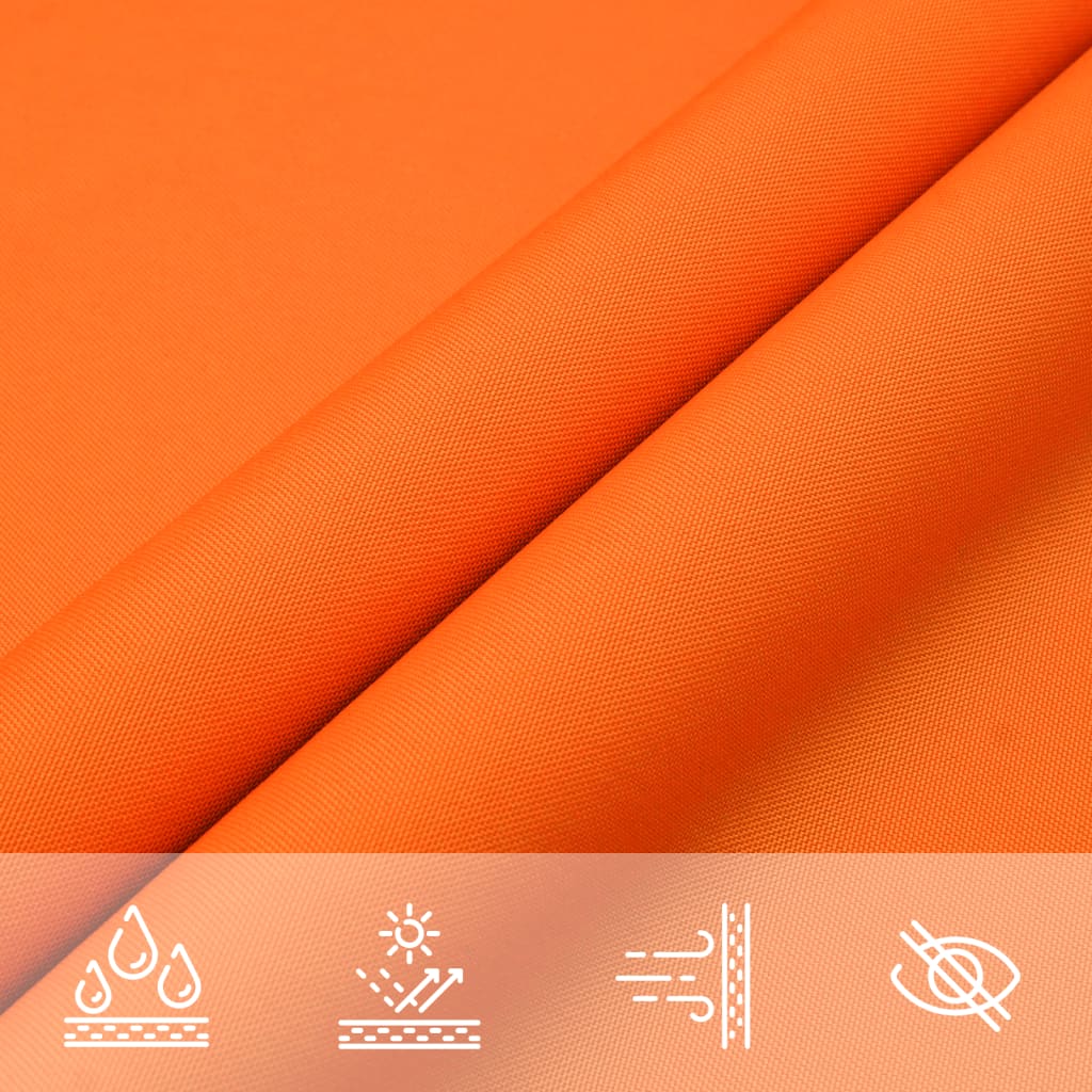 Voile De Parasol Tissu Oxford Triangulaire 4X4X5,8 M Orange