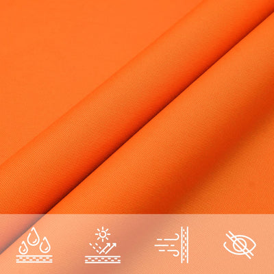 Voile De Parasol Tissu Oxford Triangulaire 4X4X5,8 M Orange