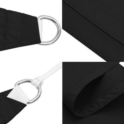 Voile De Parasol Tissu Oxford Carré Noir