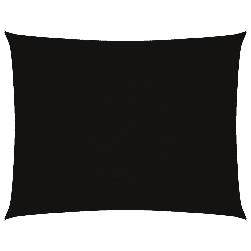 Voile De Parasol Tissu Oxford Rectangulaire Noir