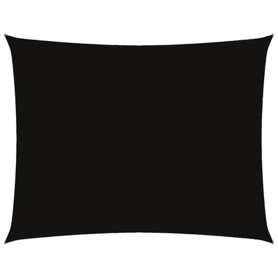 Voile De Parasol Tissu Oxford Rectangulaire Noir