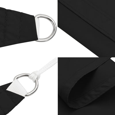 Voile De Parasol Tissu Oxford Rectangulaire Noir