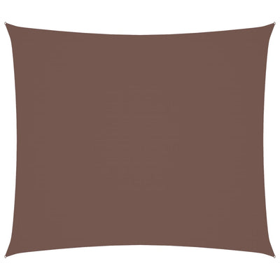 Voile De Parasol Tissu Oxford Rectangulaire 2X2,5 M Marron