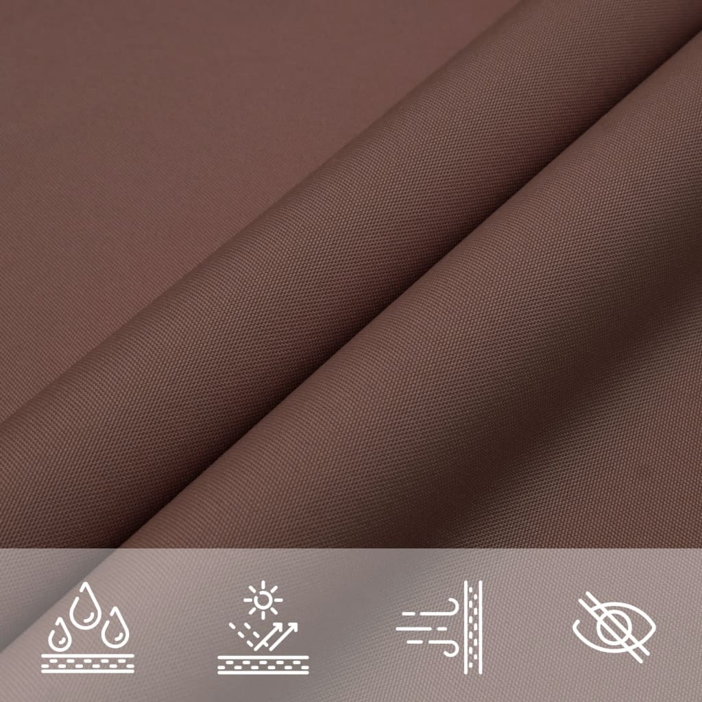 Voile De Parasol Tissu Oxford Rectangulaire 2X2,5 M Marron