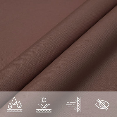 Voile De Parasol Tissu Oxford Rectangulaire 2X2,5 M Marron