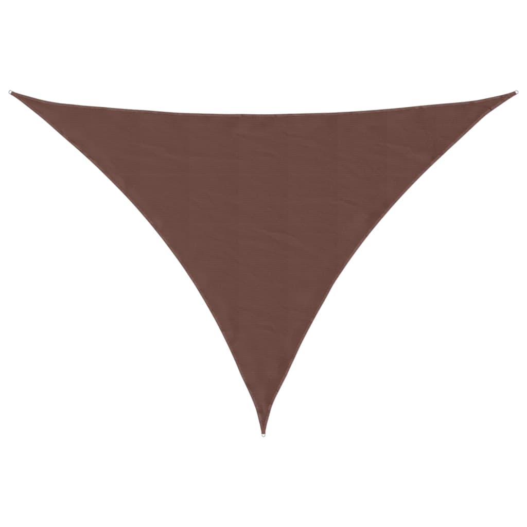 Voile De Parasol Tissu Oxford Triangulaire 4X4X5,8 M Marron