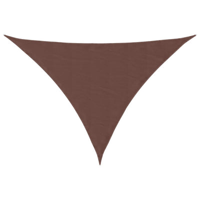 Voile De Parasol Tissu Oxford Triangulaire 4X4X5,8 M Marron