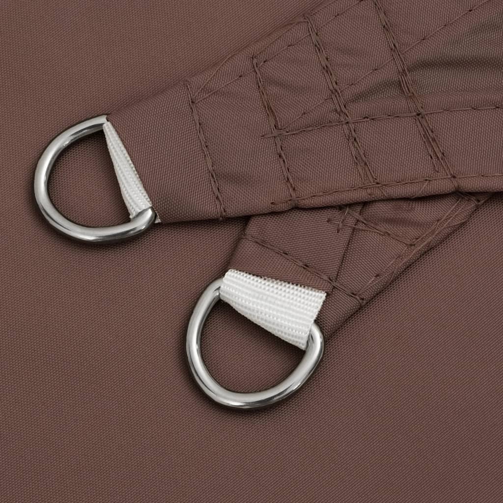 Voile De Parasol Tissu Oxford Triangulaire 4X4X5,8 M Marron