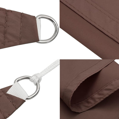 Voile De Parasol Tissu Oxford Triangulaire 4X4X5,8 M Marron