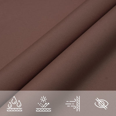 Voile De Parasol Tissu Oxford Triangulaire 4X4X5,8 M Marron