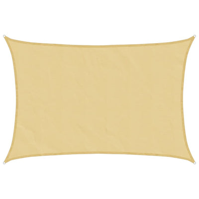 Voile D'ombrage Sable 5X3 M 100 % Polyester Oxford Couleur Sable