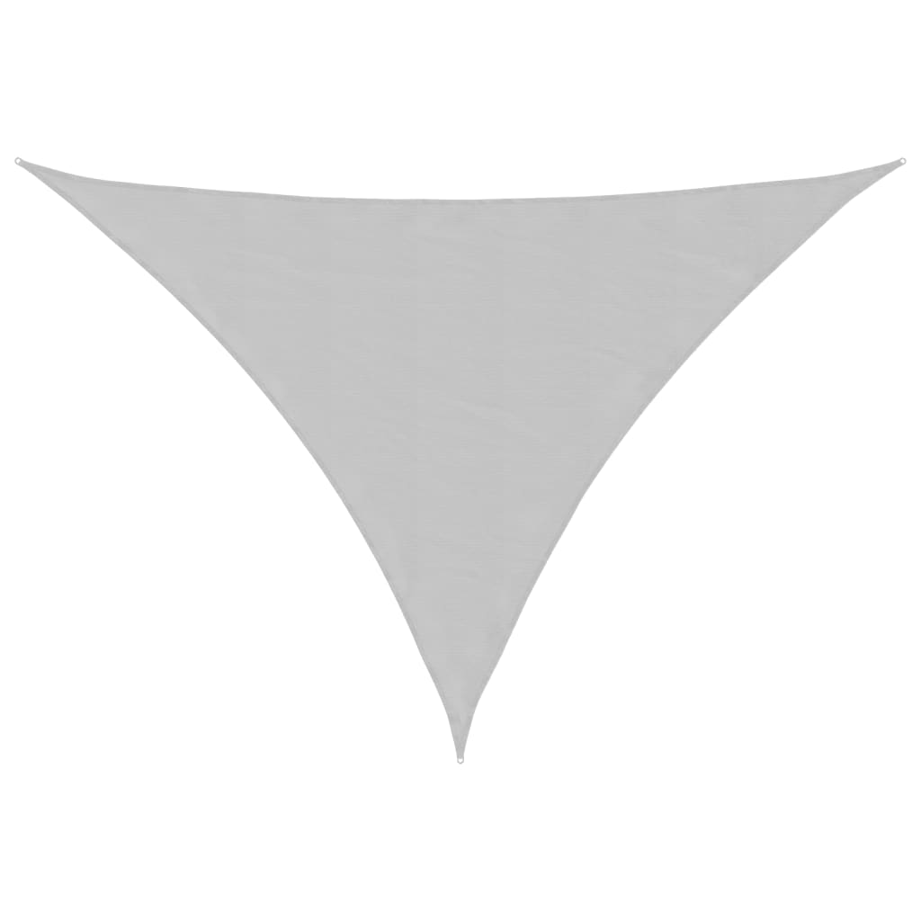 Voile D'ombrage 4X4X5,8 M 100% Polyester Oxford Gris Clair