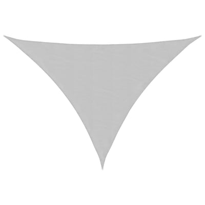 Voile D'ombrage 4X4X5,8 M 100% Polyester Oxford Gris Clair