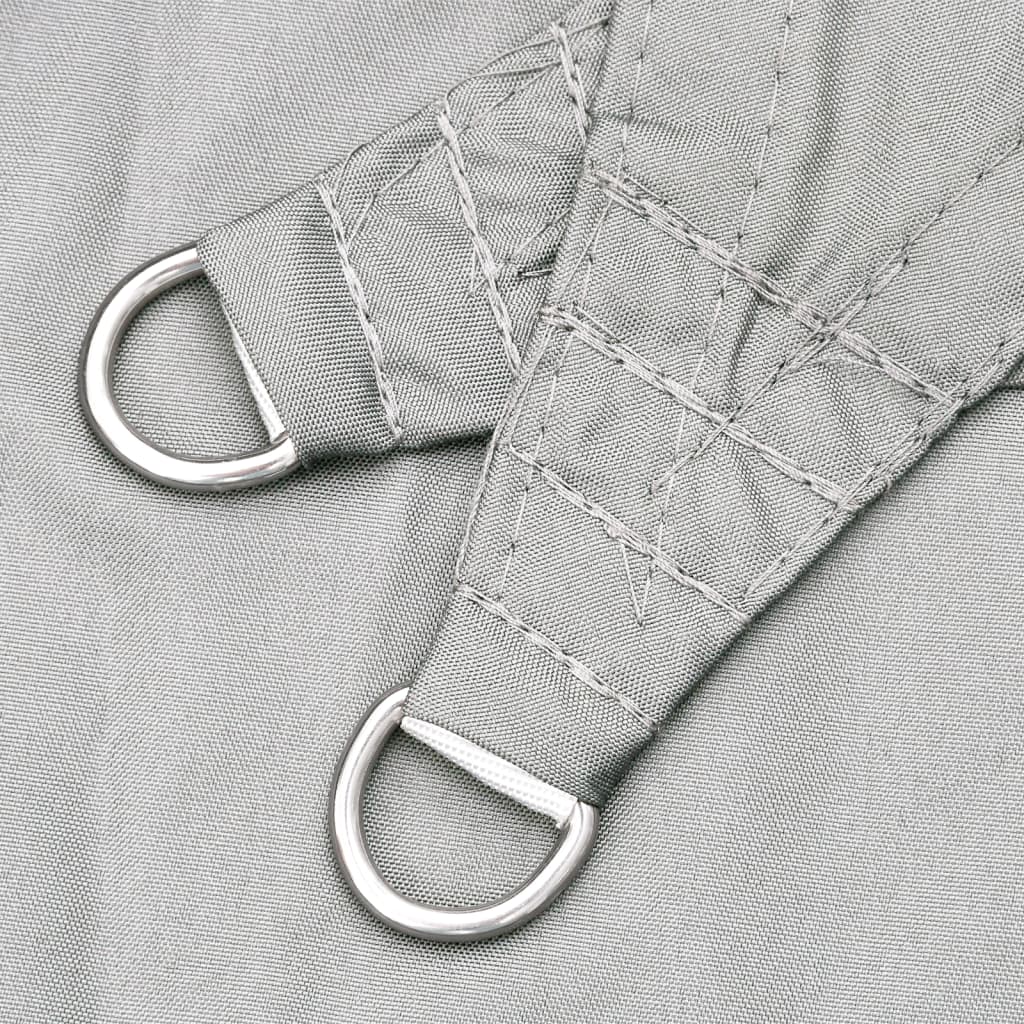 Voile D'ombrage 4X4X5,8 M 100% Polyester Oxford Gris Clair