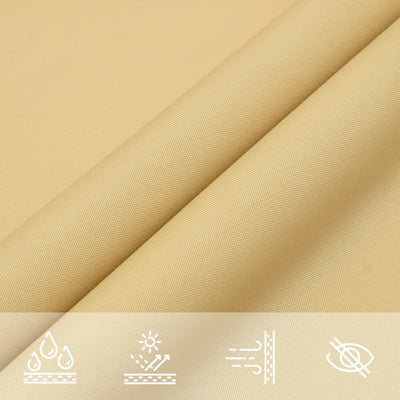Voile D'ombrage Sable 4X4X5,8 M 100 % Polyester Oxford Couleur Sable