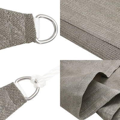 Voile D'ombrage 160 G/M² Carré Pehd Gris Clair